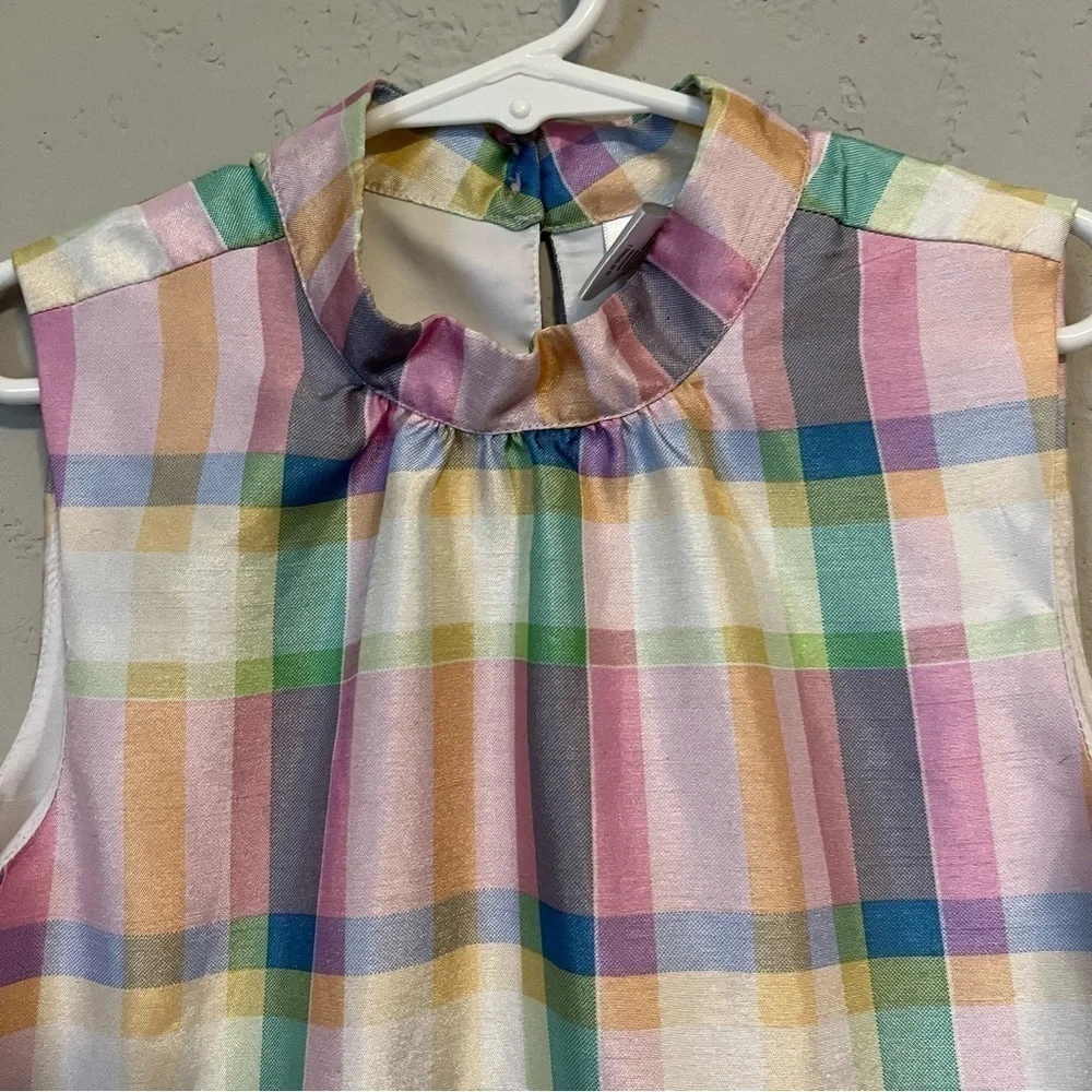 Gymboree Pastel Plaid Sleeveless Cocktail Dress